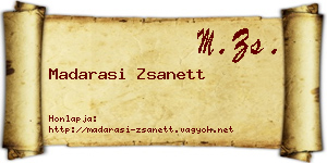 Madarasi Zsanett névjegykártya